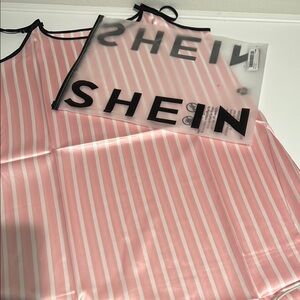 SHEIN Pink Striped Women's Sleepwear Slip⭐️